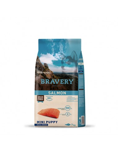 Bravery Mini Puppy Salmon 7 kg.